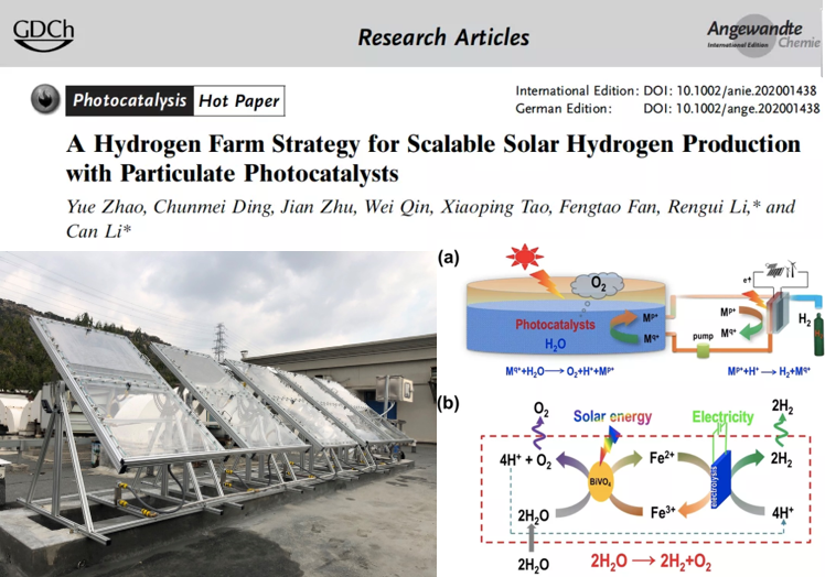 a hydrogen farm strategy for scalable solar hydrogen production with particulate photocatalysts